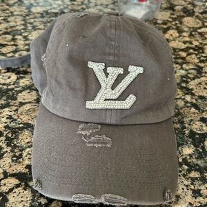 Bling distressed hat